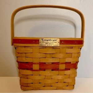 LONGABERGER CHRISTMAS COLLECTION HOLIDAY MEMORY BASKET 1989